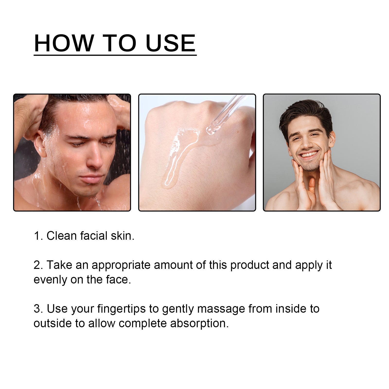 Men’s Anti-Wrinkle Firming Elastic Moisturizing Translucent Essence Serum