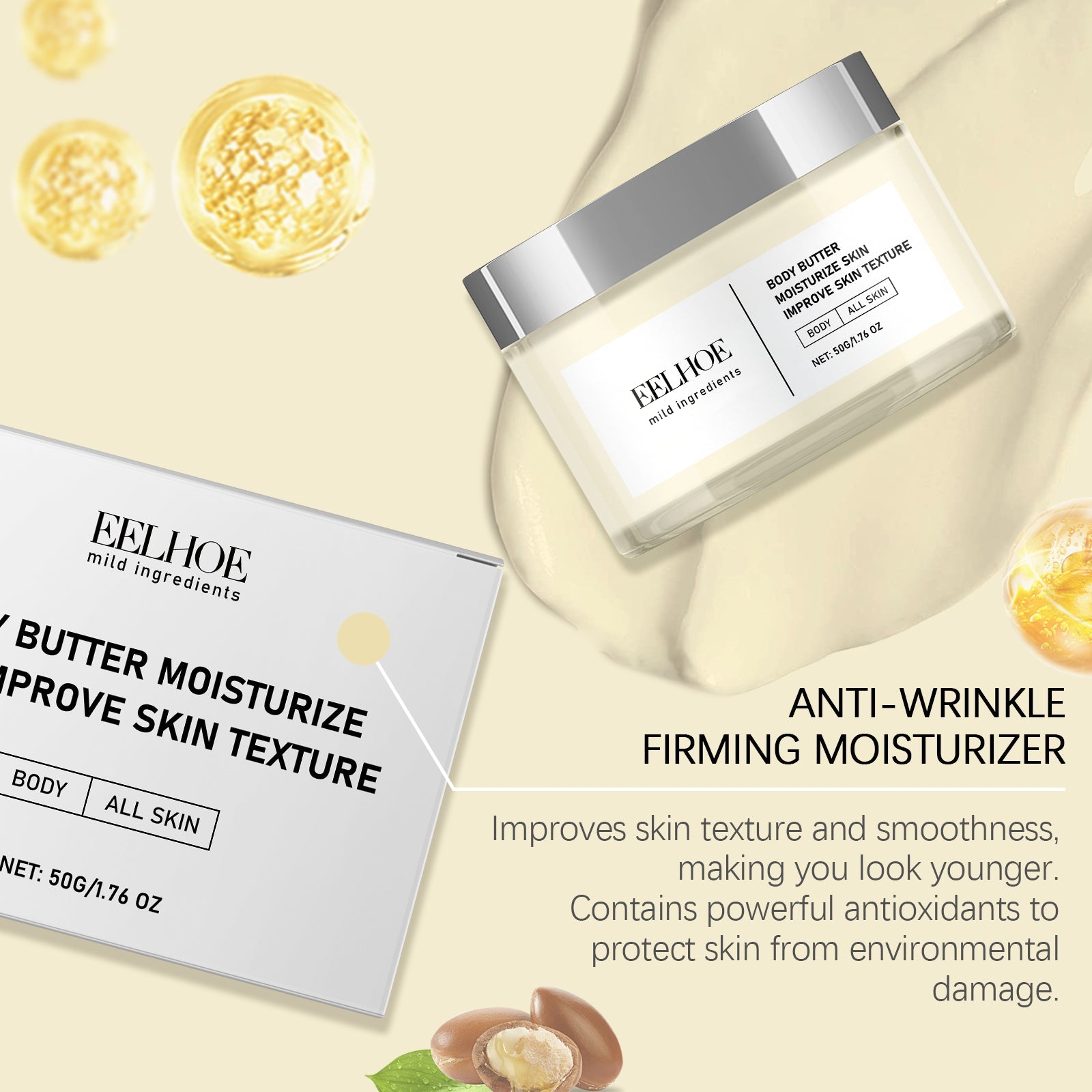 Hydrating Body Moisturizer Enhances Shine Soft Tender Skin