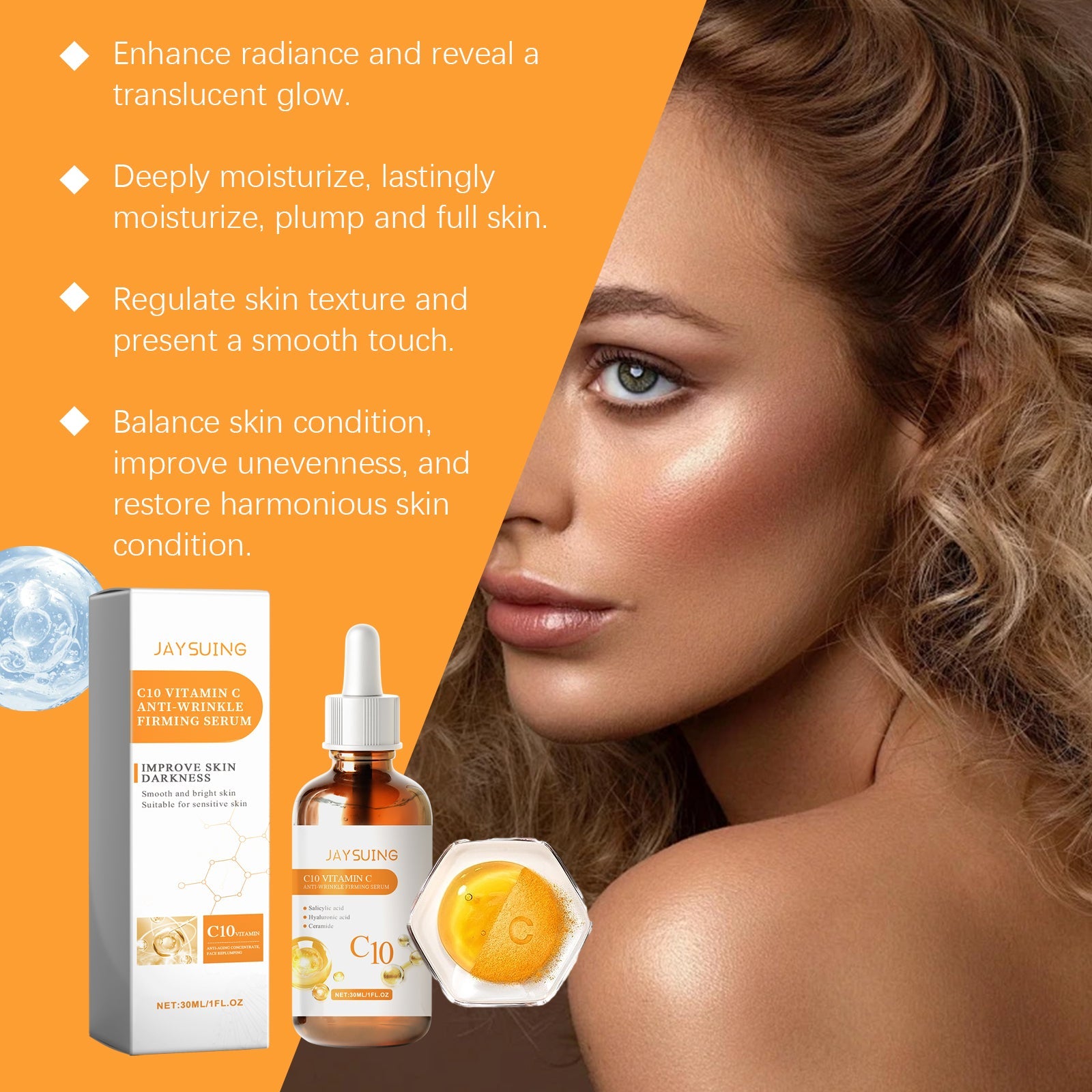 C10 Brightening Firming Hydrating Moisturizing Facial Care Essence