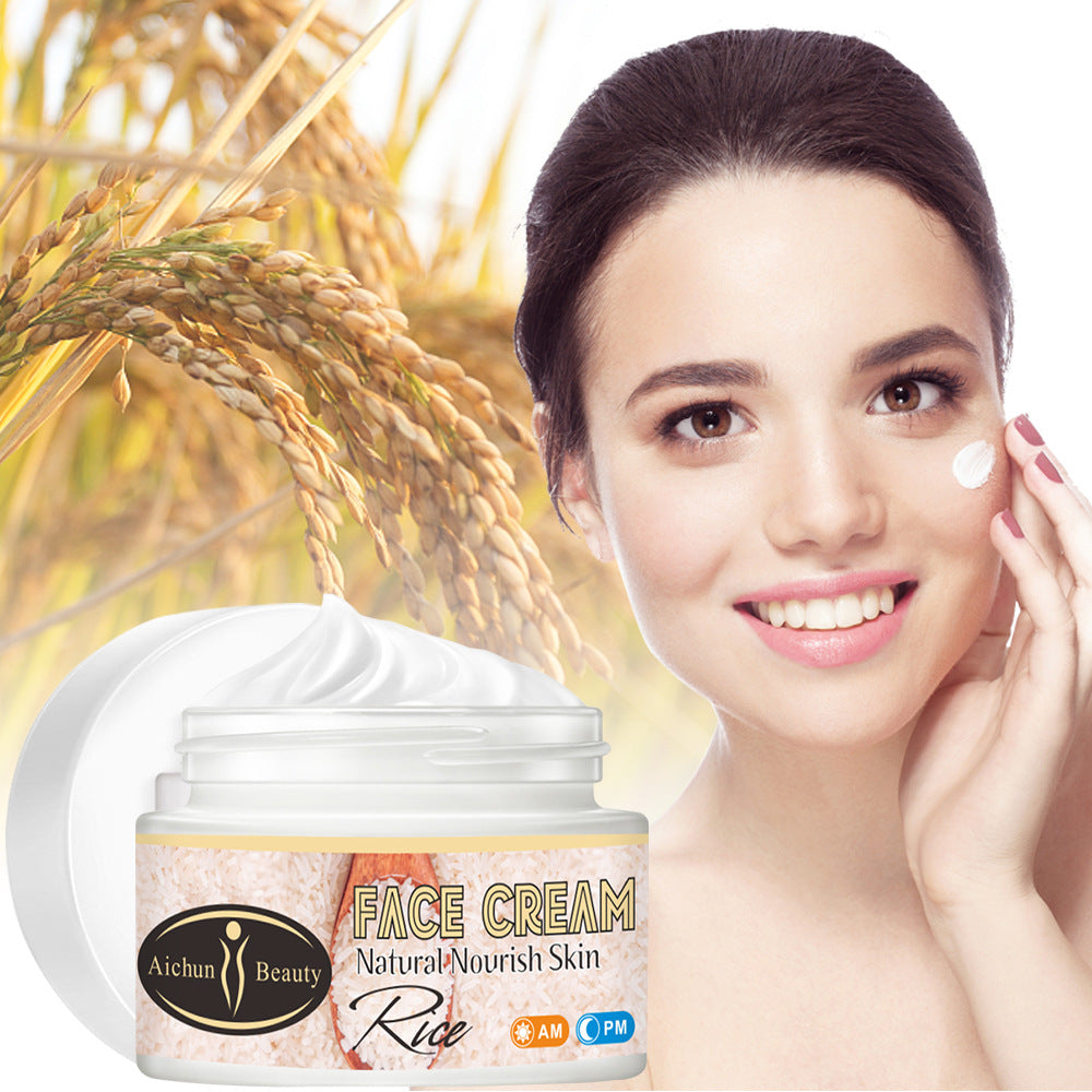 Rice Cream Moisturizing Brightening Skin Care 50g Treatment