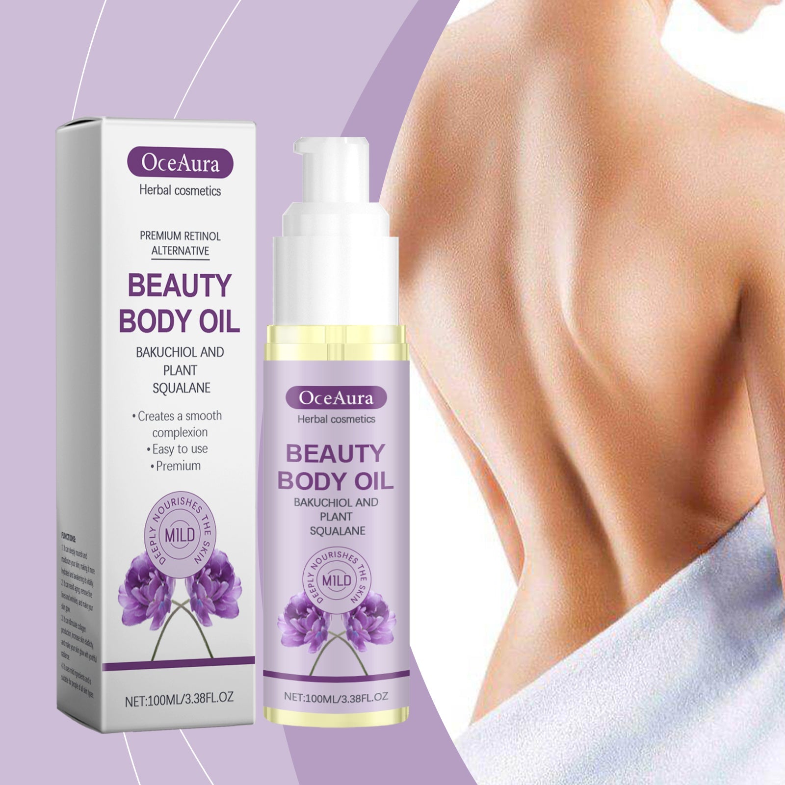 Daily Moisturizing Refreshing Body Skin Care Oil Treatment