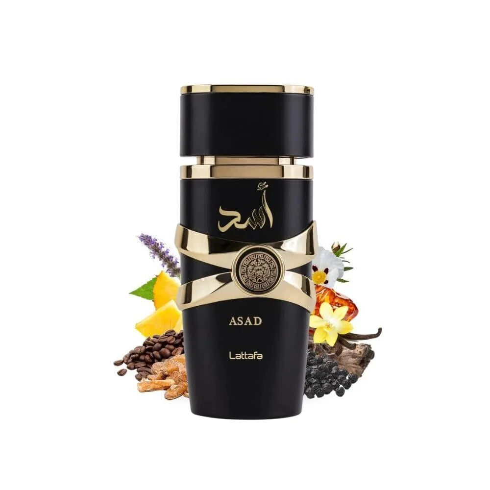 Lattafa Black Edition Asad Eau De Parfum 3.4oz - Unisex Floral Fragrance