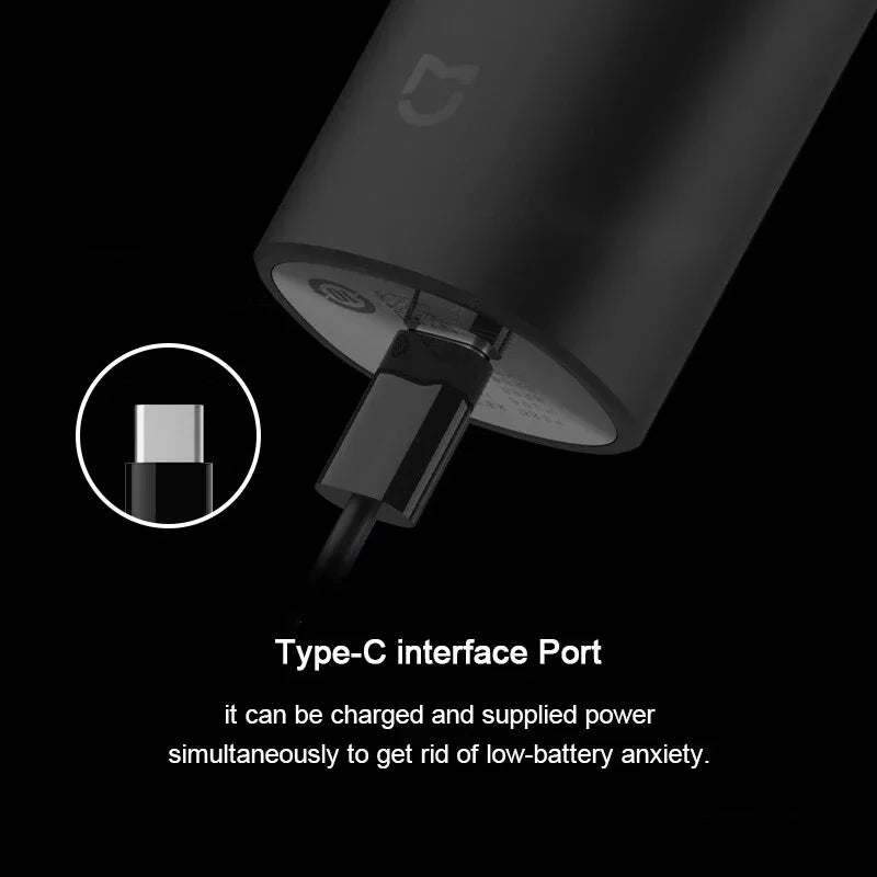 Xiaomi Mijia Hair Trimmer - IPX7 Waterproof Cordless Electric Clipper for Men