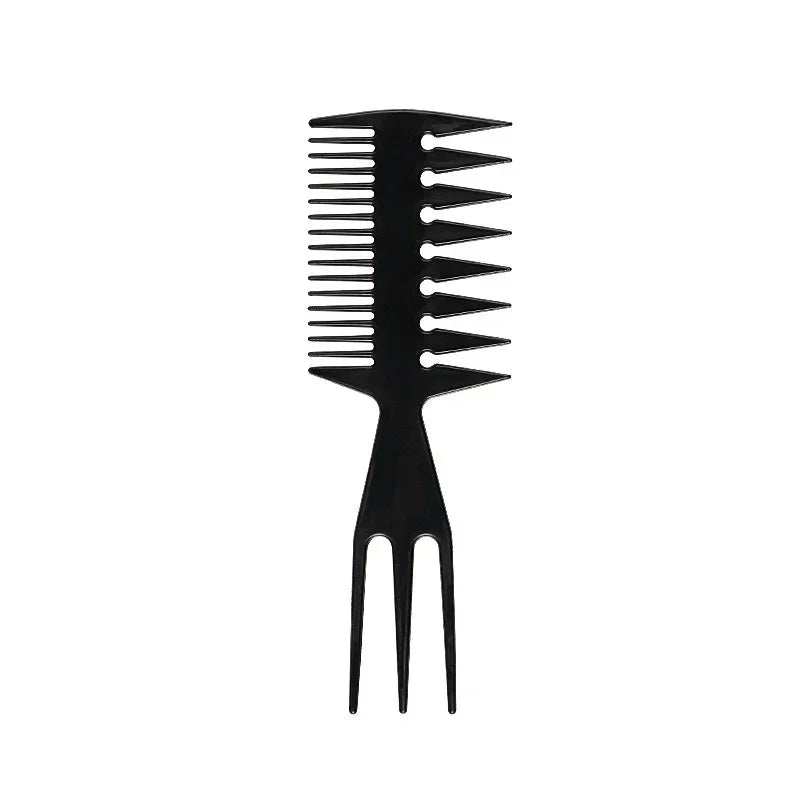 Double-Sided Fish Bone Hair Comb - Professional Barber Styling & Coloring Brush