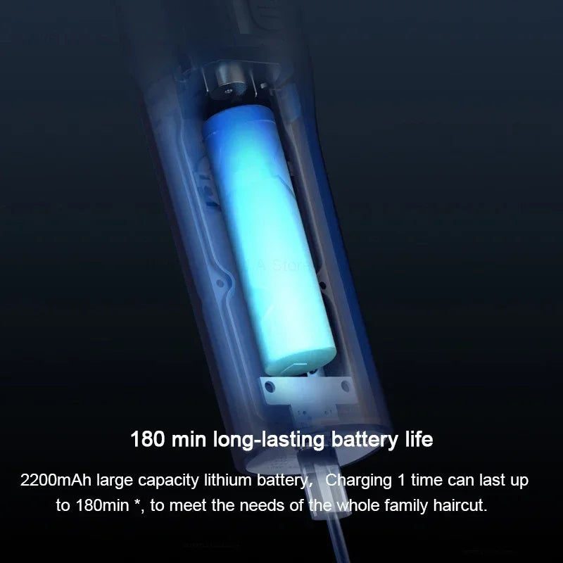 Xiaomi Mijia Hair Trimmer - IPX7 Waterproof Cordless Electric Clipper for Men