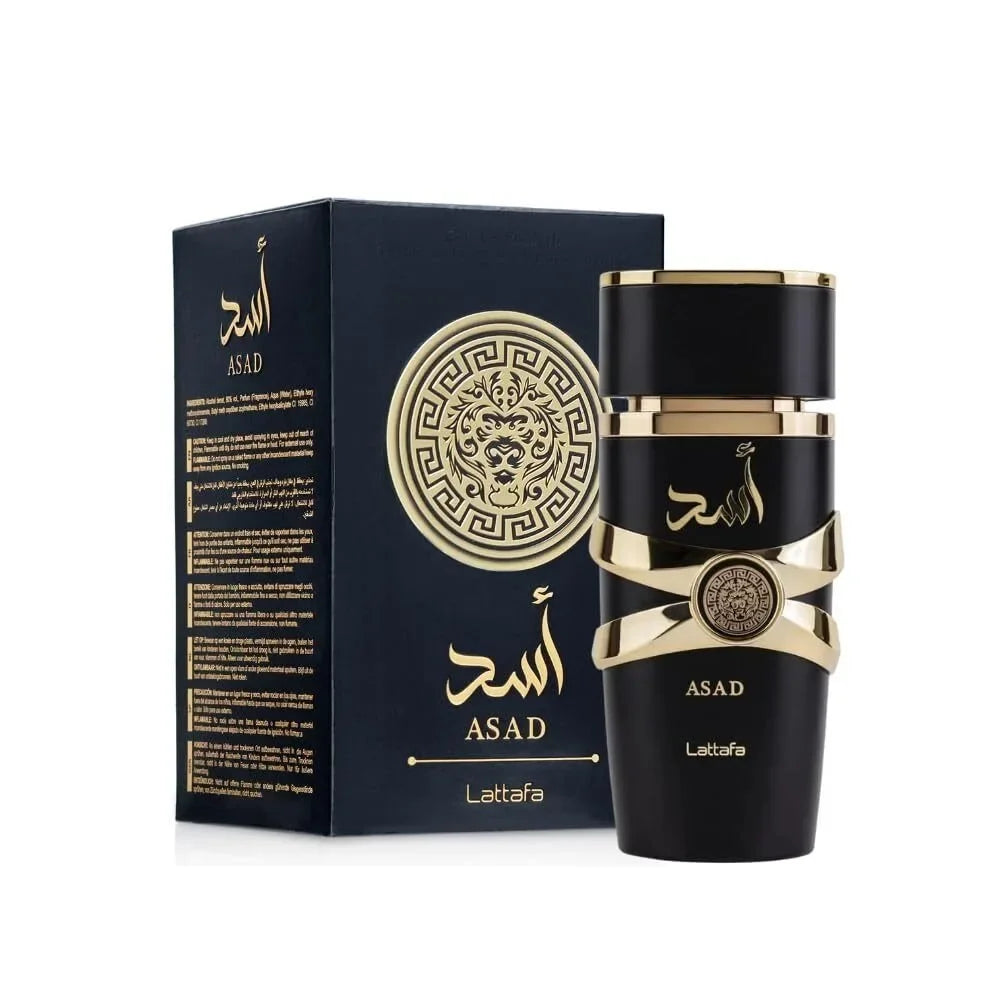 Lattafa Black Edition Asad Eau De Parfum 3.4oz - Unisex Floral Fragrance