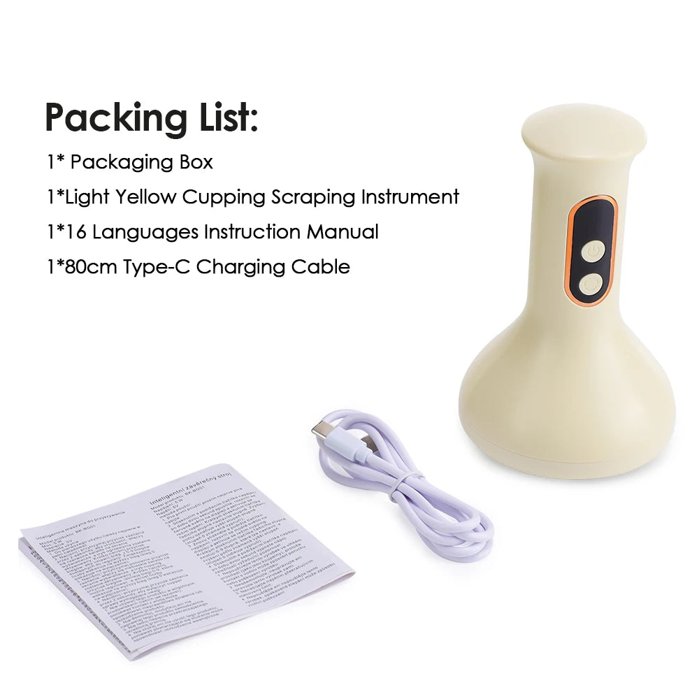 Electric Cupping Massage Guasha Vacuum IR Heating Massager