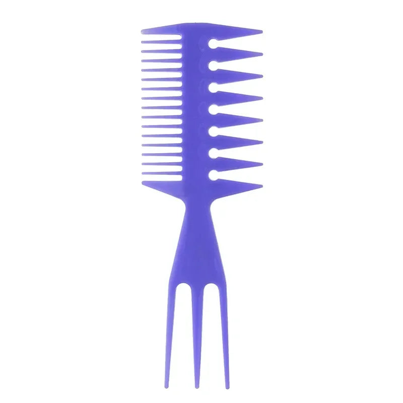 Double-Sided Fish Bone Hair Comb - Professional Barber Styling & Coloring Brush