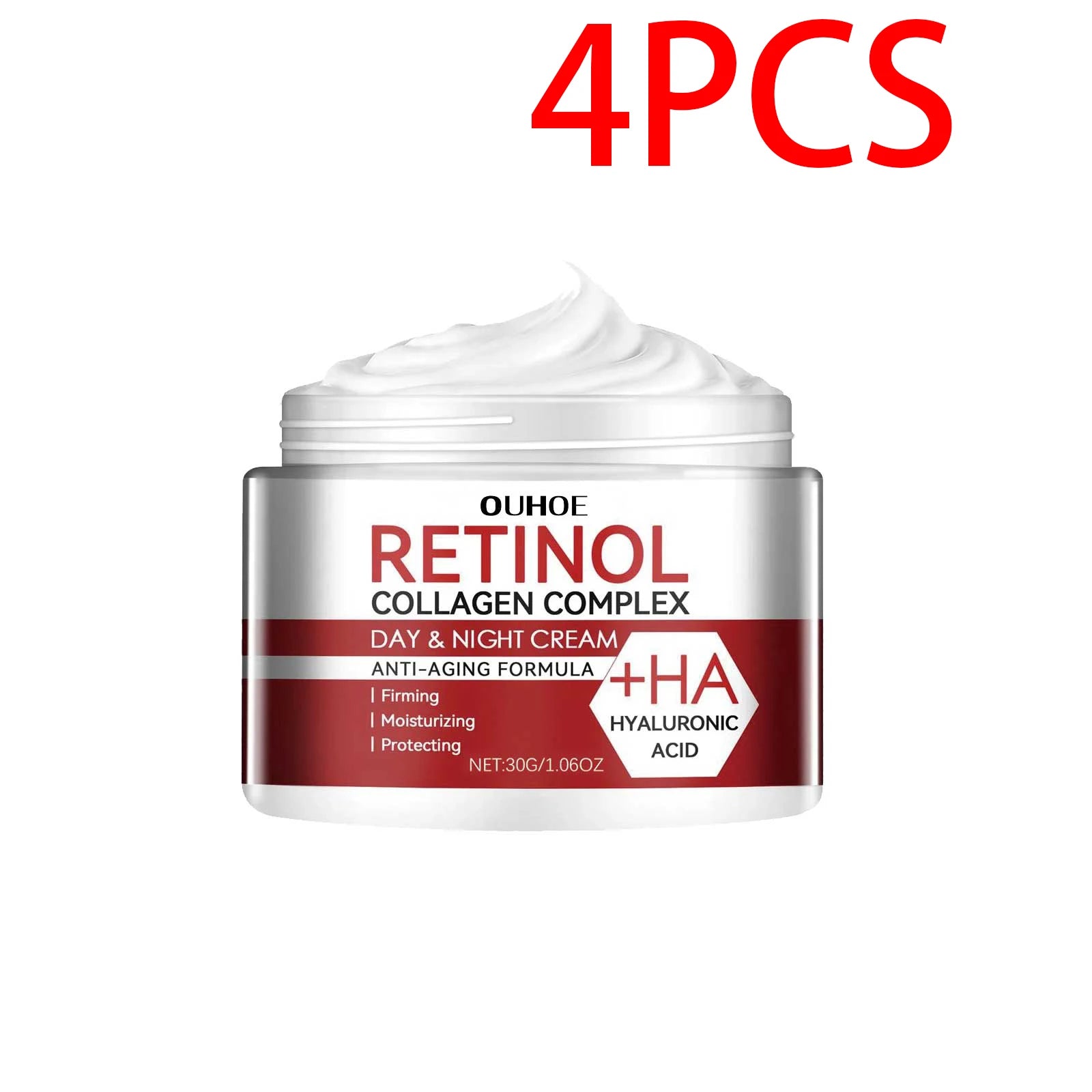 Retinol Collagen Face Cream - Day & Night Moisturizer with Hyaluronic Acid