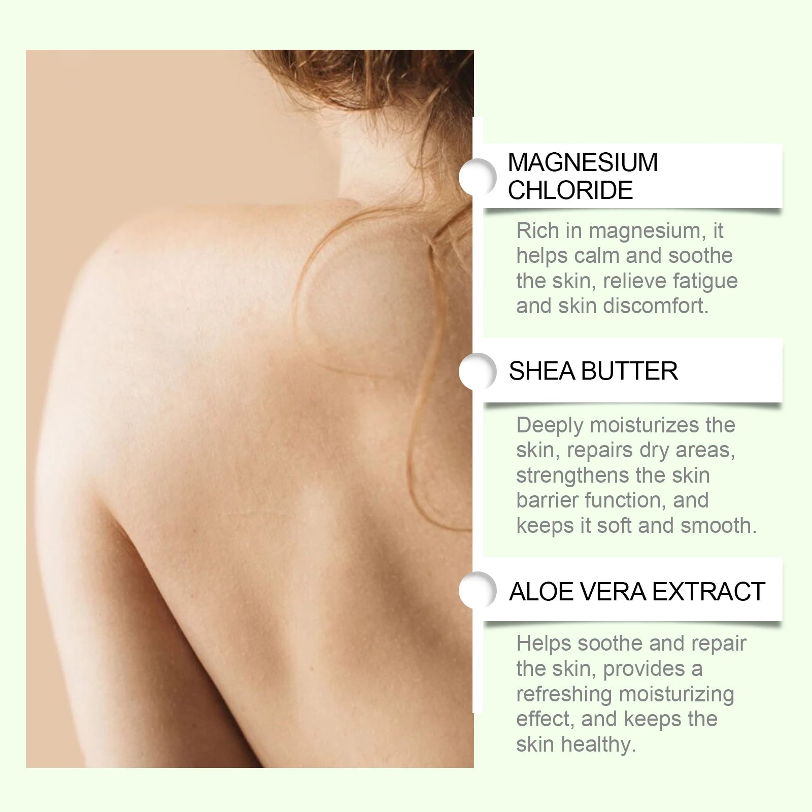 Shea Butter Body Lotion - Moisturizing Magnesium Body Butter for Soft, Smooth Skin