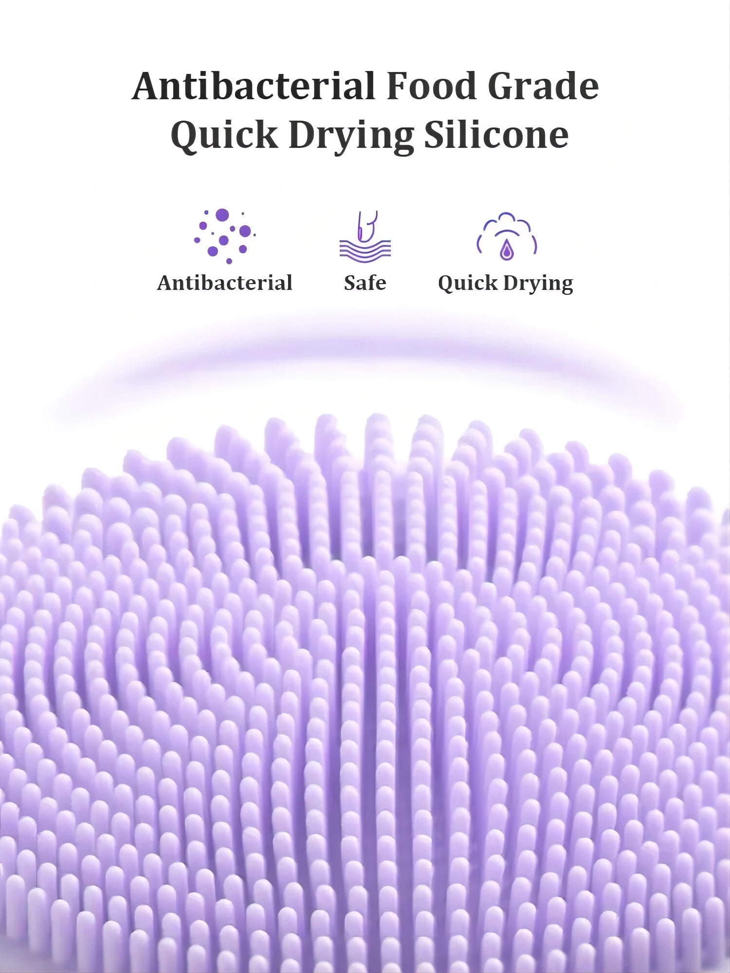 Silicone Electric Face Scrubber - Waterproof Facial Cleansing Brush with Heating & Vibration