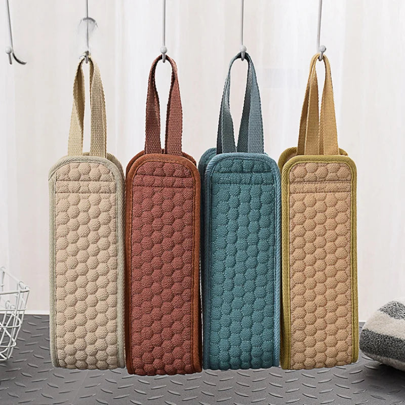 Exfoliating Back Scrubber Bath Belt - Korean & Japanese Body Washcloth with Pull Strap