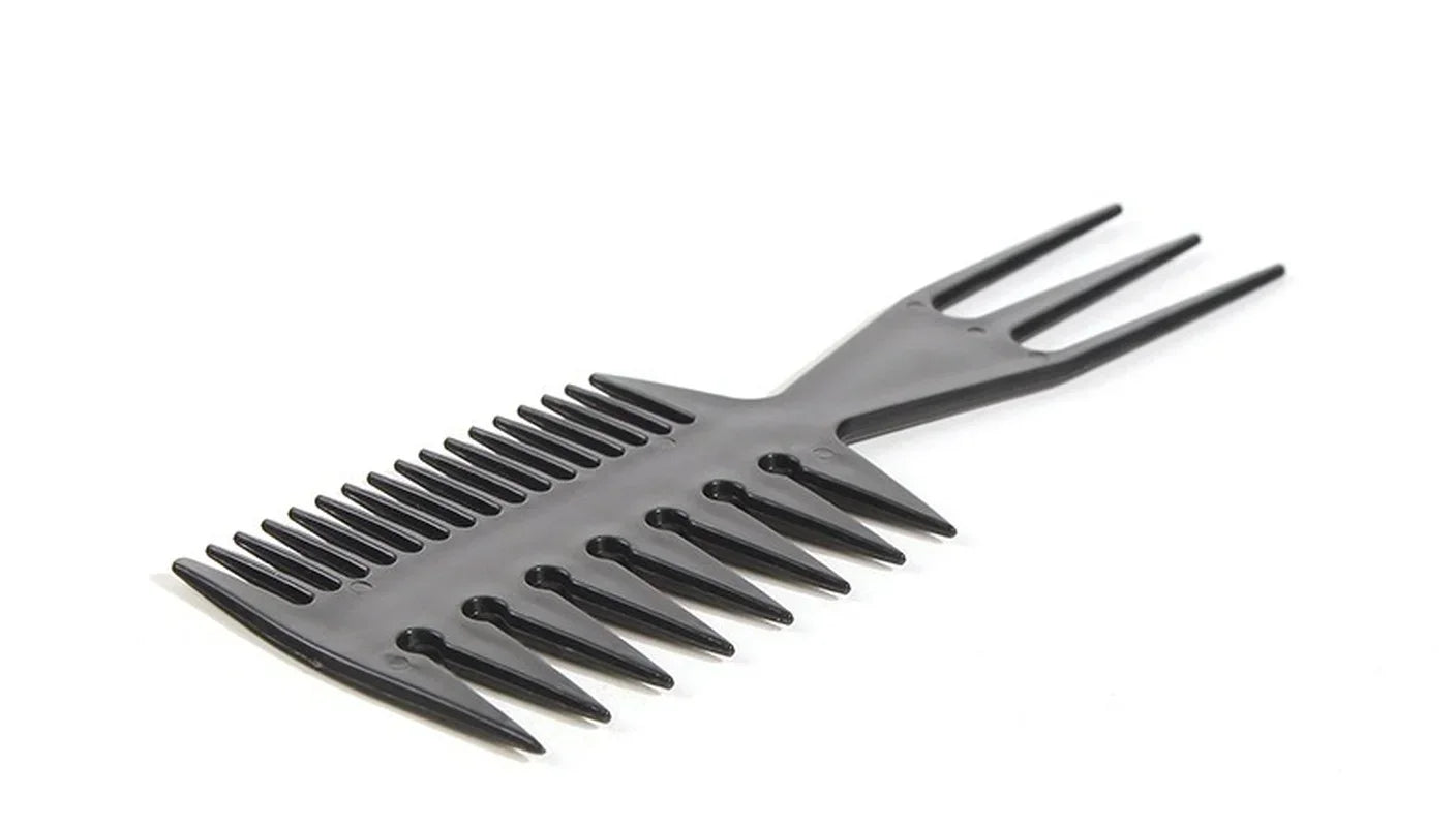 Double-Sided Fish Bone Hair Comb - Professional Barber Styling & Coloring Brush