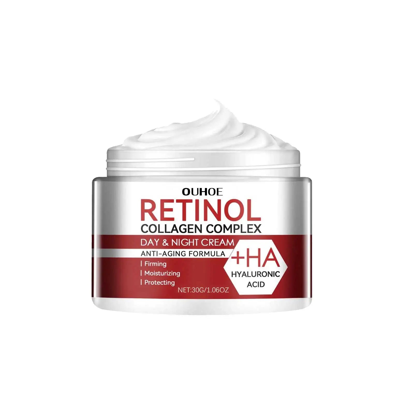 Retinol Collagen Face Cream - Day & Night Moisturizer with Hyaluronic Acid